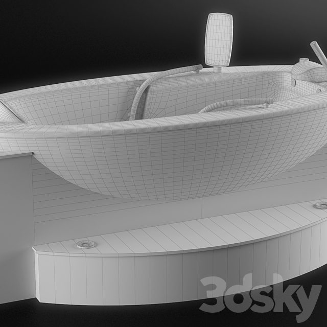 Sanospa Klafs Hot Tub 3ds Max - thumbnail 3