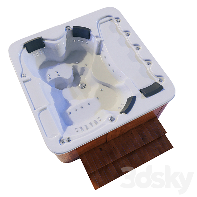 Spa jacuzzi 3ds Max - thumbnail 2