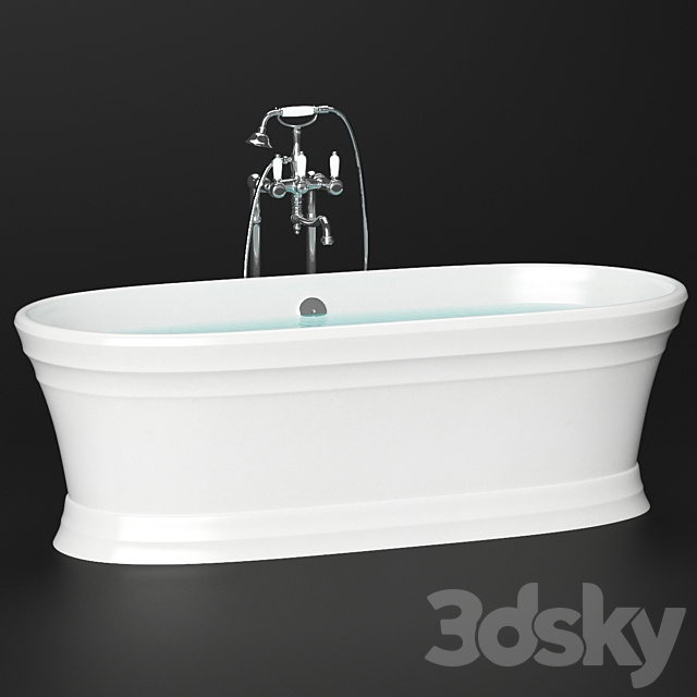 Stone bath Victoria & Albert Worcester 180×78 3ds Max - thumbnail 1