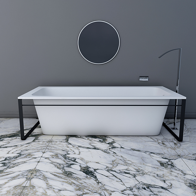 tub MODUL krion 170x800x480 tap IMAGINE 3DS Max Model - thumbnail 2