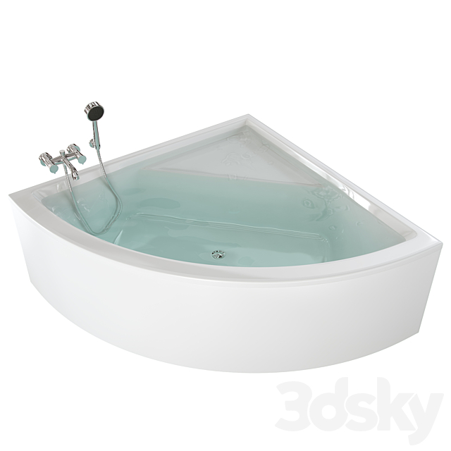 Villeroy & Boch bathtub Subway 3ds Max - thumbnail 1