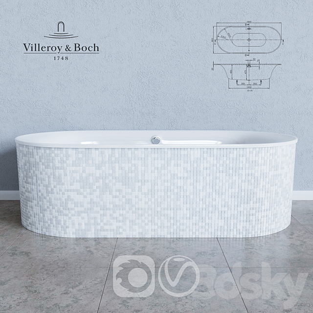 VILLEROY & BOCH CETUS BQ190CEU7V 3ds Max - thumbnail 1