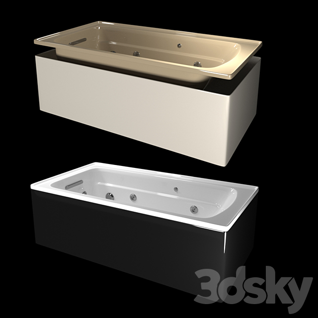 Whirlpool bath Archer Kohler 2015 K-1122-96 3ds Max - thumbnail 3