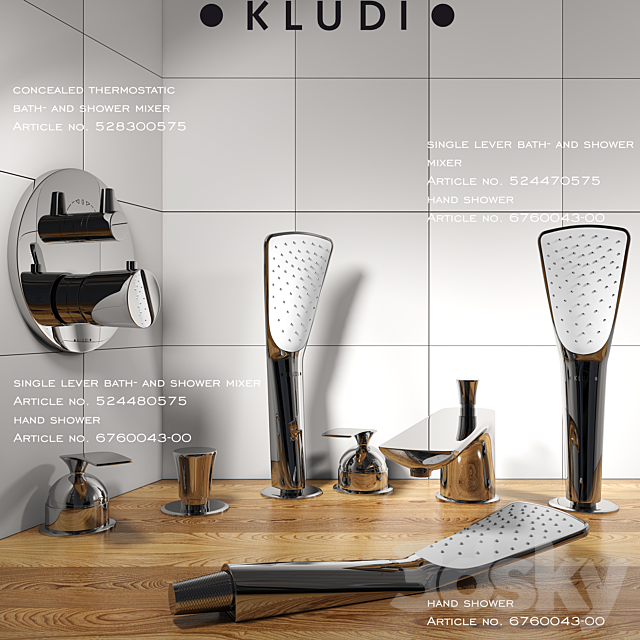 A collection of mixers series KLUDI Balance part 2 3DS Max Model - thumbnail 2