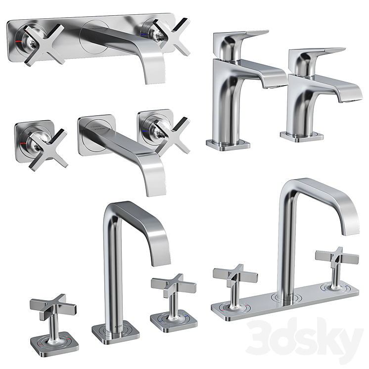 Axor Citterio E Basin faucet 3DS Max - thumbnail 1