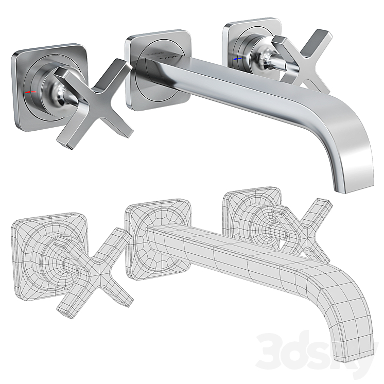 Axor Citterio E Basin faucet 3DS Max - thumbnail 2