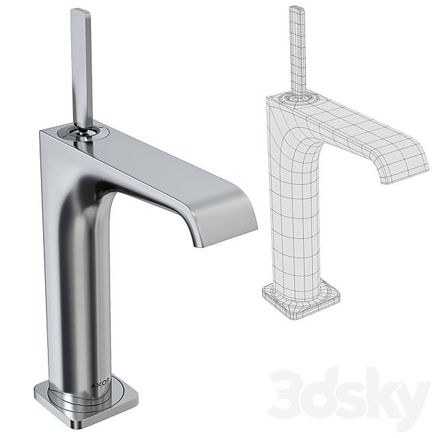 Axor Citterio E Basin faucet 3DS Max Model - thumbnail 3