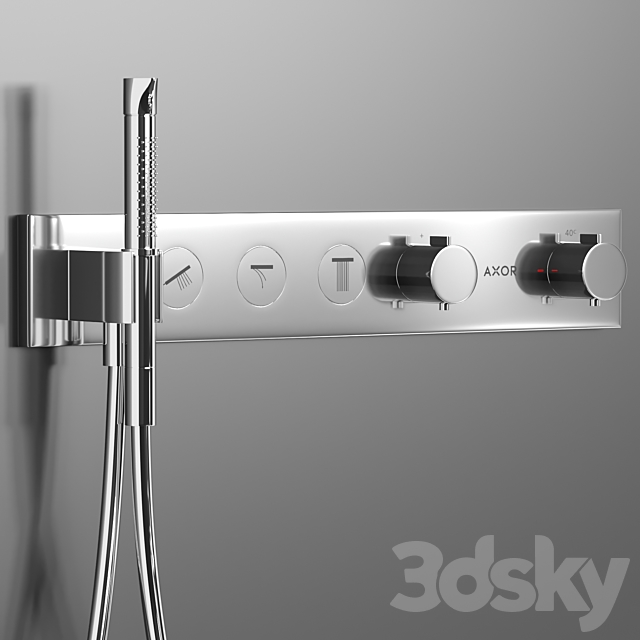 Axor faucet 3DS Max Model - thumbnail 2