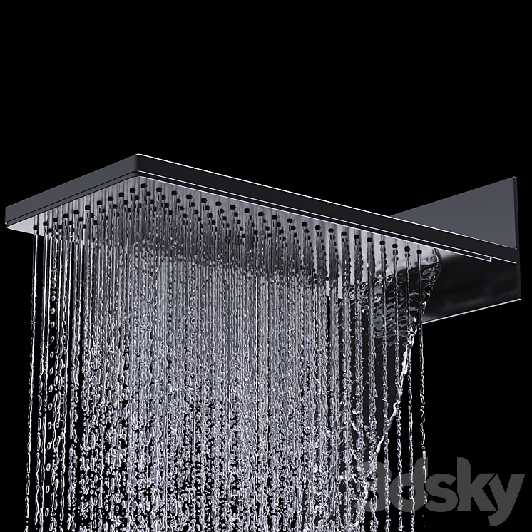 AXOR Overhead shower 250\/580 3jet 3DS Max - thumbnail 2