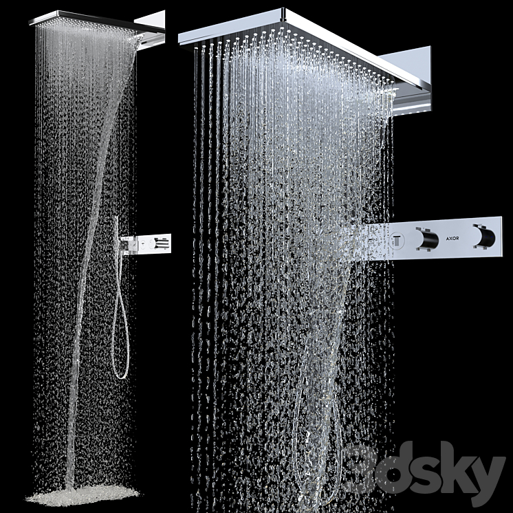 Axor Overhead shower 3DS Max - thumbnail 1