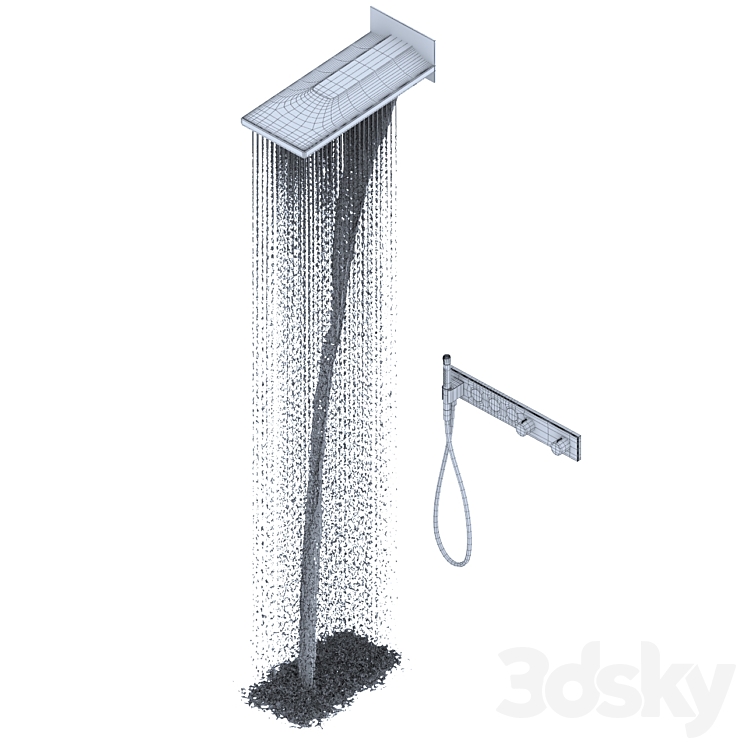 Axor Overhead shower 3DS Max - thumbnail 2