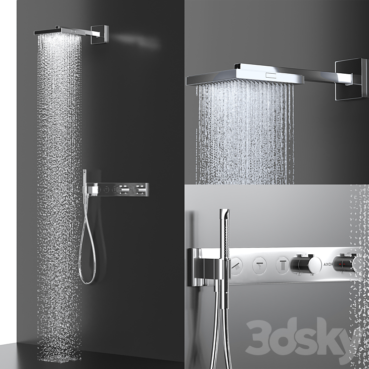 axor shower 3DS Max - thumbnail 1