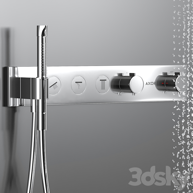 axor shower 3DS Max - thumbnail 2