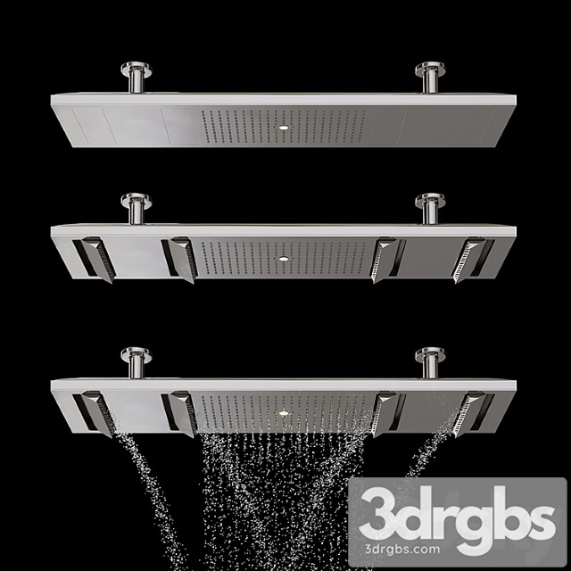 Axor Shower Heaven with Water Animation 3dsmax Download - thumbnail 1