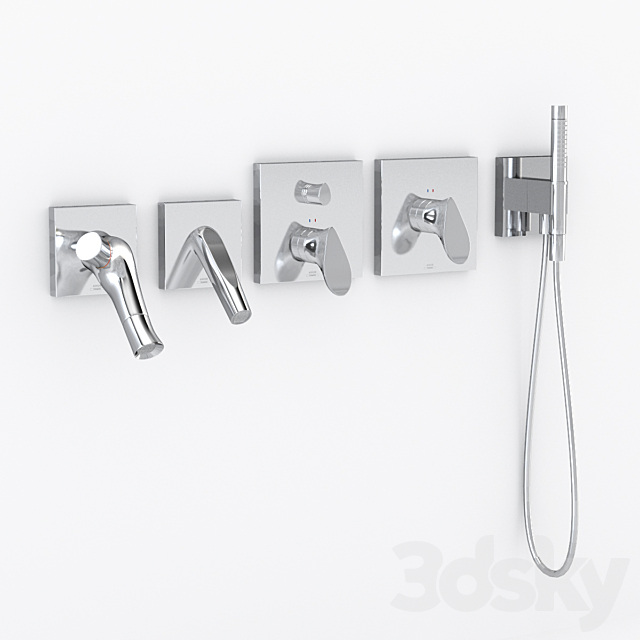 Axor Starck Organic _ Hansgrohe 3DS Max Model - thumbnail 2