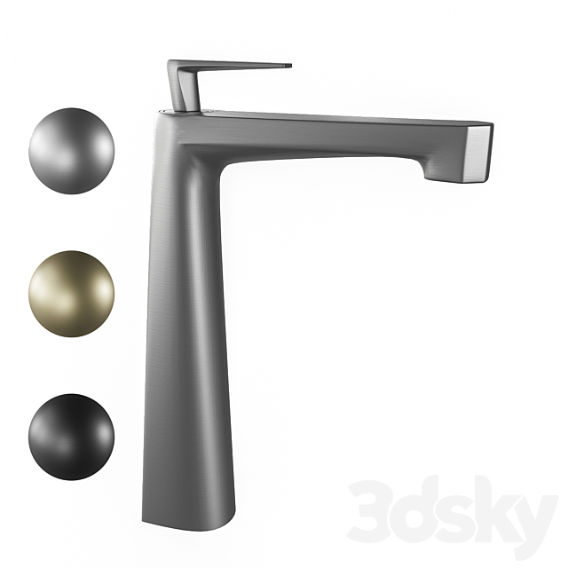 Basin mixer Tall Grocenberg 3DS Max Model - thumbnail 2