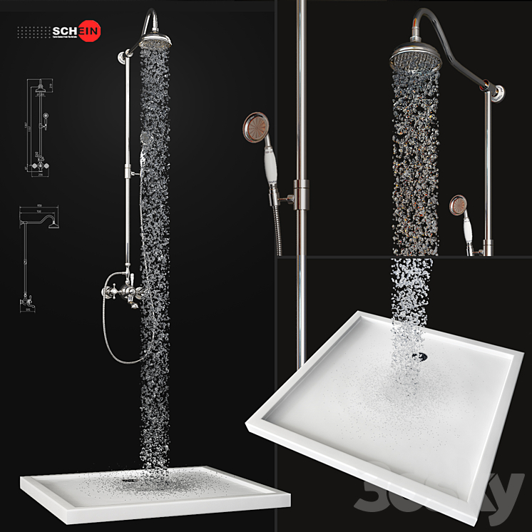 Bath mixer Saine 8053055 3DS Max - thumbnail 1