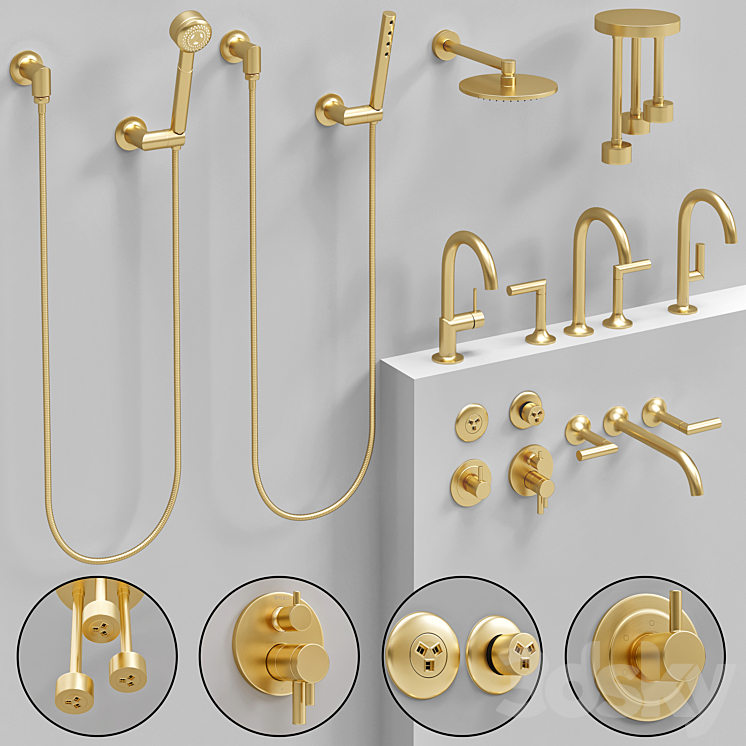 brizo_bathroom_odin_faucet_set 3DS Max - thumbnail 2