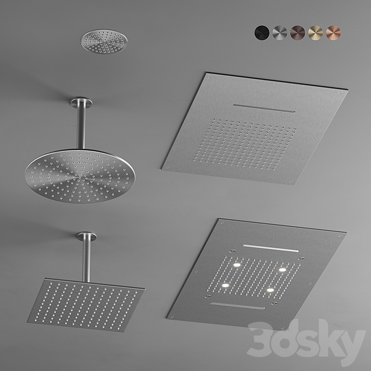 CEA Shower Heads 3DS Max - thumbnail 1