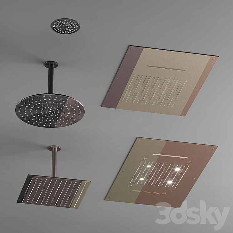 CEA Shower Heads 3DS Max - thumbnail 2