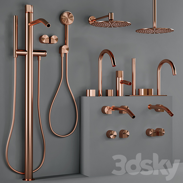 CEA_Duet_bathroom_faucet_set 3DS Max Model - thumbnail 3