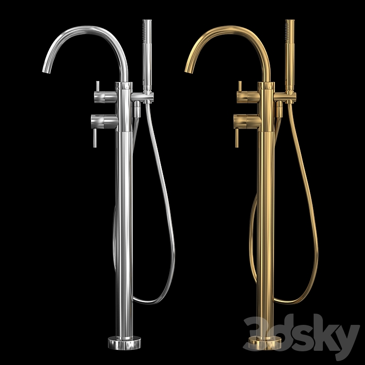 CITY STIK BATH MIXER SET 3DS Max Model - thumbnail 1