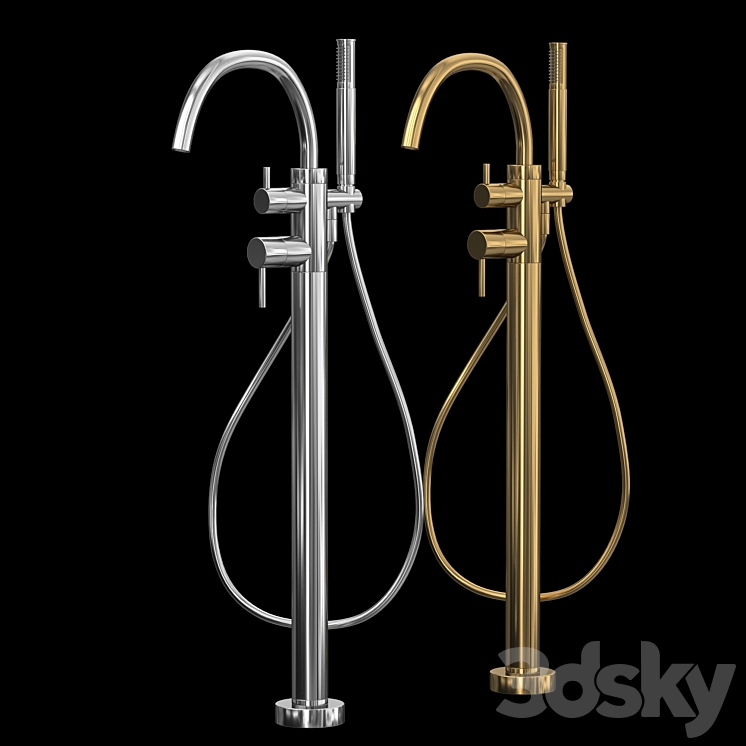 CITY STIK BATH MIXER SET 3DS Max Model - thumbnail 2