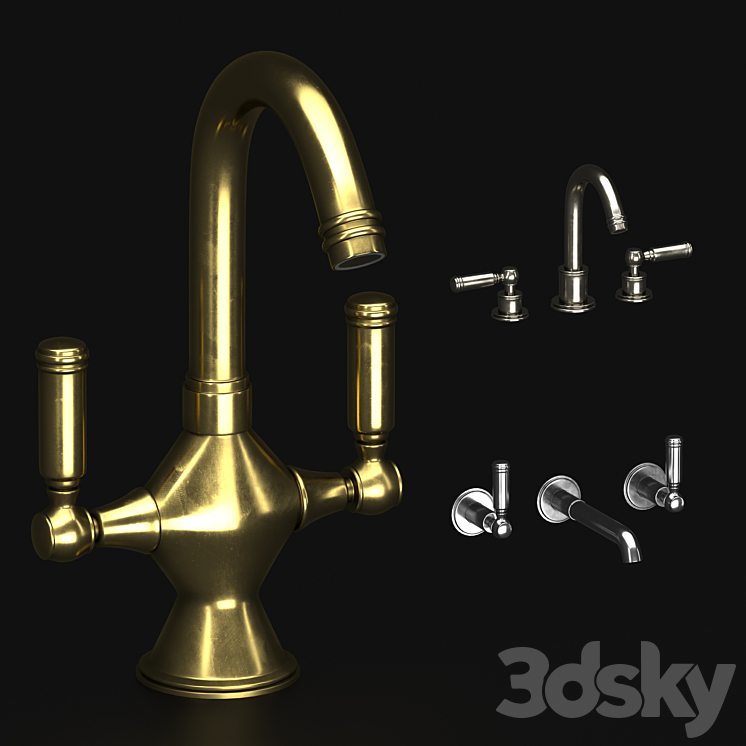 Classic Bossini Liberty Sink Faucets 3DS Max - thumbnail 1