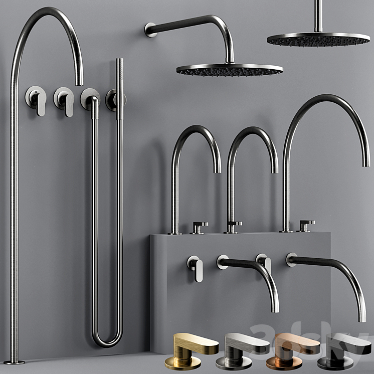 COCOON JP bathroom faucet set 3DS Max - thumbnail 1