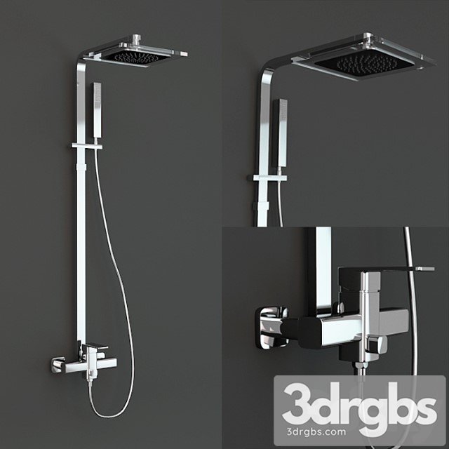 Damixa Slate Shower Set 3dsmax Download - thumbnail 1