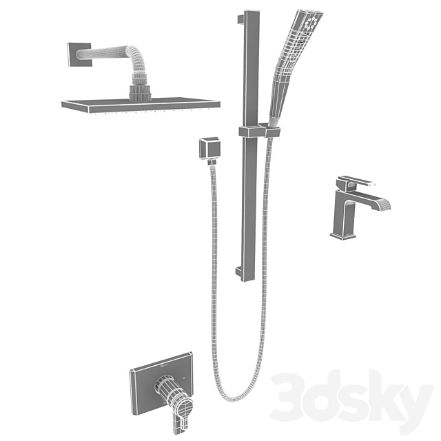 Delta bath fixtures 3DS Max Model - thumbnail 5