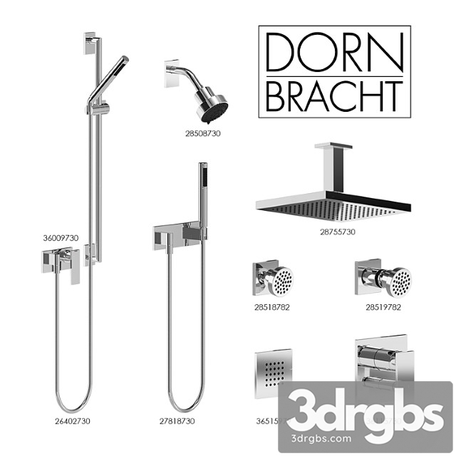 Dorn Bracht Shower Equipment Part 1 3dsmax Download - thumbnail 1