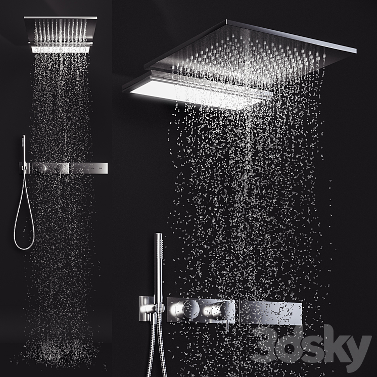 Fantini Shower 3DS Max - thumbnail 1