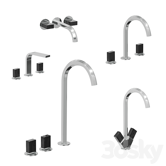 Fantini Venezia sink faucet collection 3ds Max - thumbnail 1