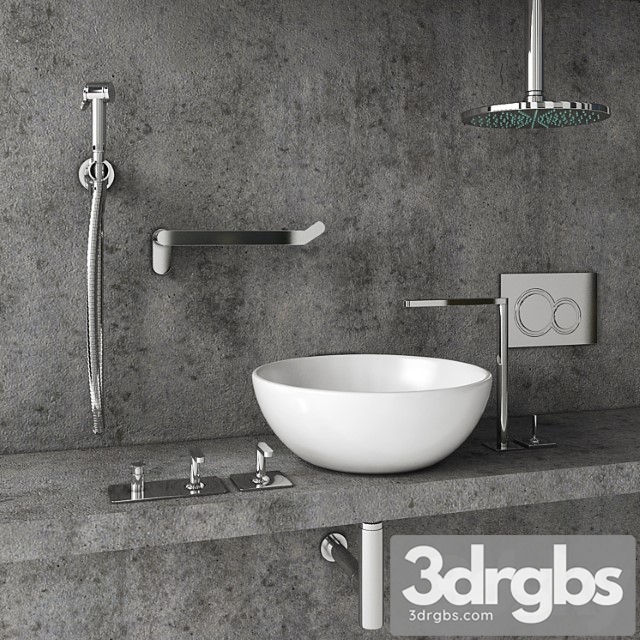 Faucets and Accessories Bagno Design 3dsmax Download - thumbnail 1