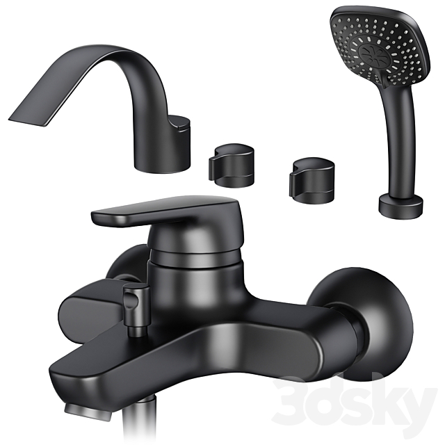 Faucets and shower systems IDEAL standard set 130 3DS Max Model - thumbnail 3