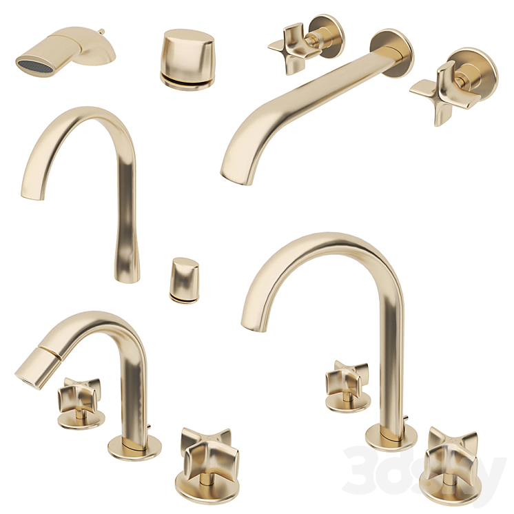 Faucets Armani Roca Set_2 3DS Max - thumbnail 1