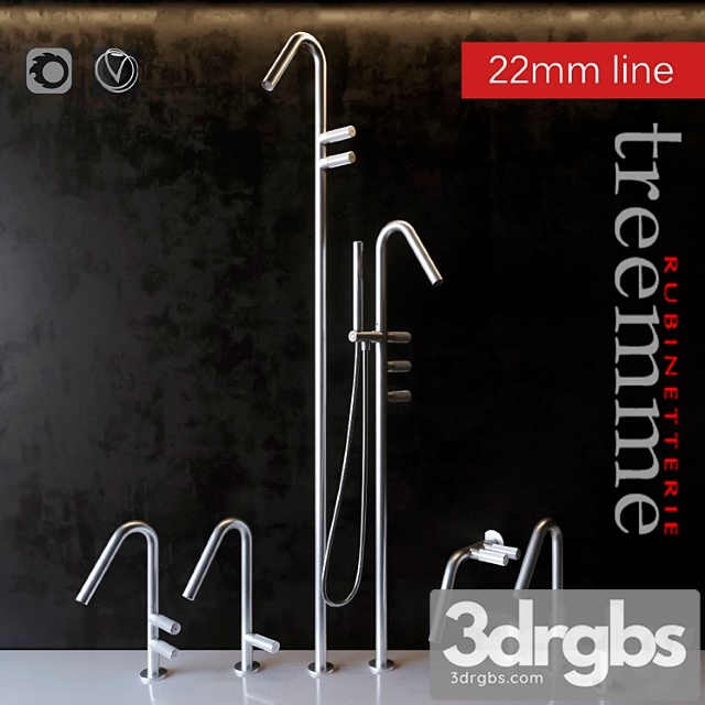 Faucets Rubinetterie Treemme 3dsmax Download - thumbnail 1