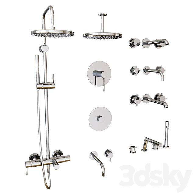 Faucets set 1 3ds Max - thumbnail 3