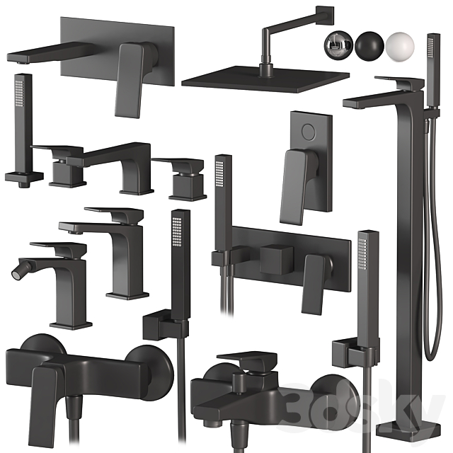 FIMA Carlo Frattini Fit set faucets and showers 3ds Max - thumbnail 1