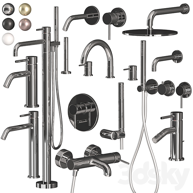 fima CARLO FRATTINI Spillo  set showers and faucets 3ds Max - thumbnail 2