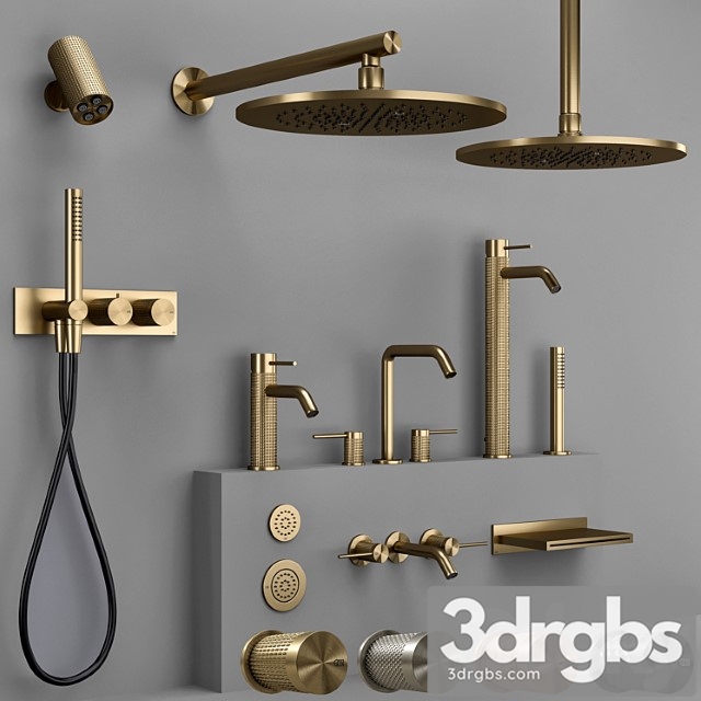 Gessi 316 collection bathroom faucet set (cesello-meccanica-intreccio-trame) - thumbnail 1