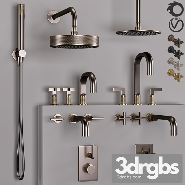 Gessi Bathroom Inciso Faucet Set 1 1 3dsmax Download - thumbnail 1