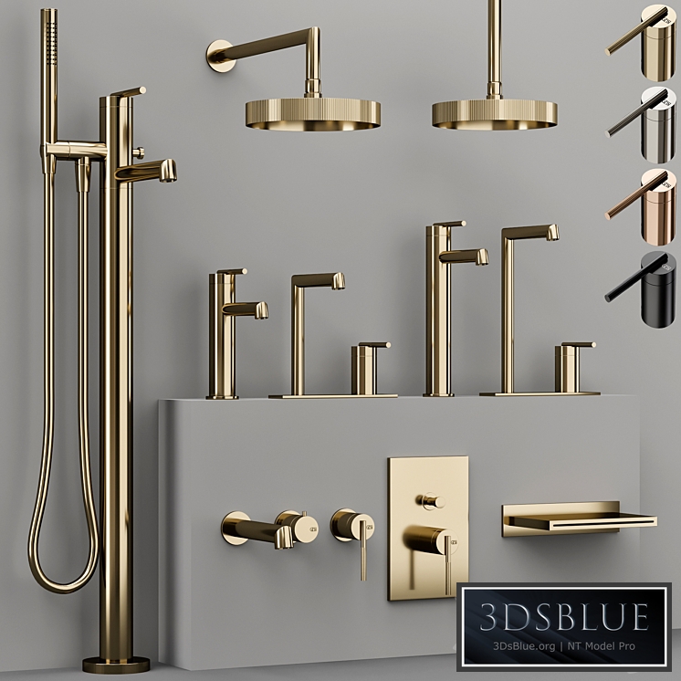 GESSI INGRANAGGIO bathroom faucet collection 3DS Max - thumbnail 3