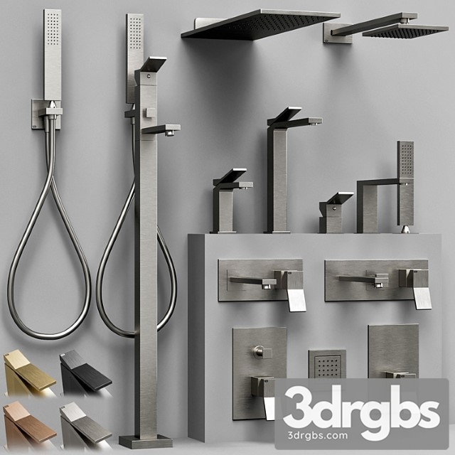 Gessi Rettangolo K Bathroom Faucet Set 3dsmax Download - thumbnail 1