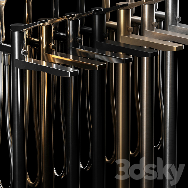 Gessi Rilievo Bath Faucets 3ds Max - thumbnail 2