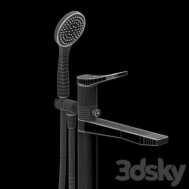 Gessi Rilievo Bath Faucets 3ds Max - thumbnail 3