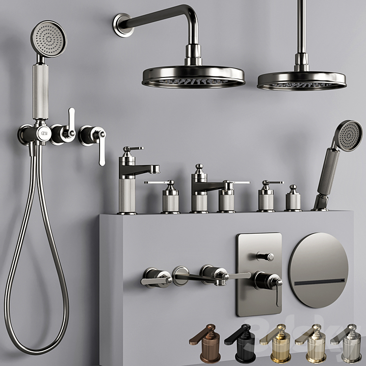 GESSI_VENTI_20_Bathroom_faucet_set_1 3DS Max - thumbnail 1