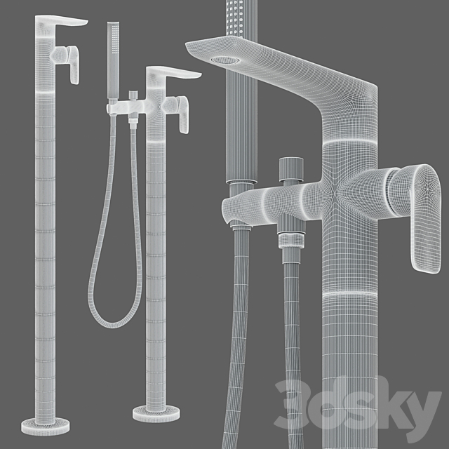 Graff set of standing mixer SENTO Series 3DS Max Model - thumbnail 2