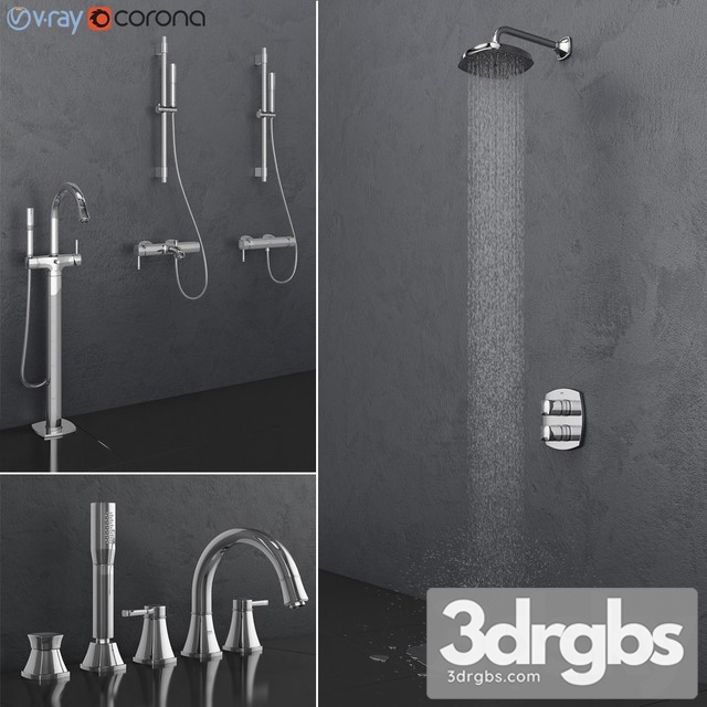 Grohe Bath and Shower Faucets 3dsmax Download - thumbnail 1